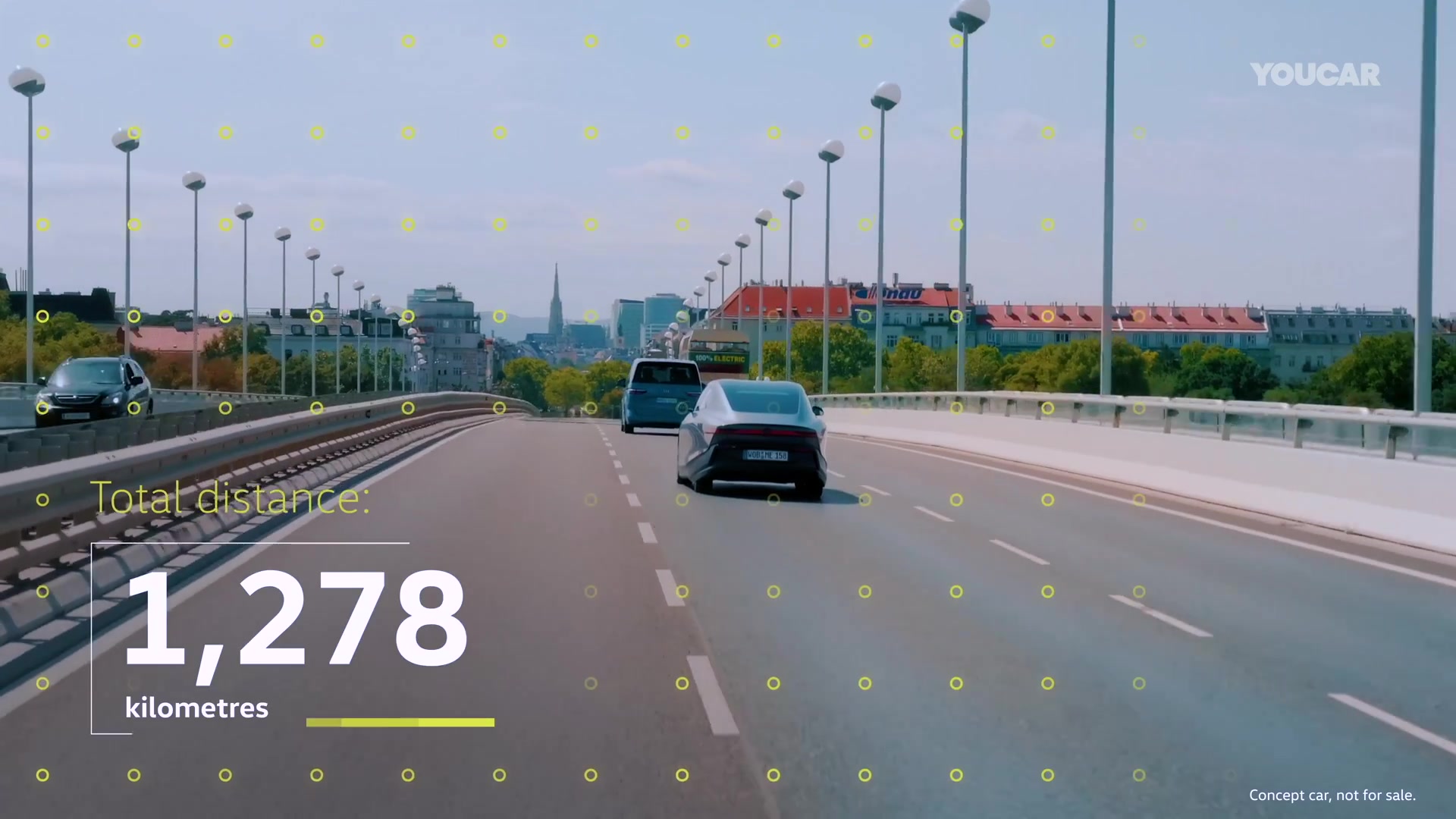 De Mission Efficiency bij binnenkomst in Wenen na 1.278 kilometer